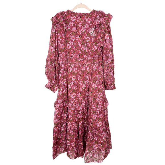 NWT SACHIN + BABI Ronnie Dress Bordbloom Long-sleeve Midi Boho Flowy Floral 12 - Picture 5 of 12